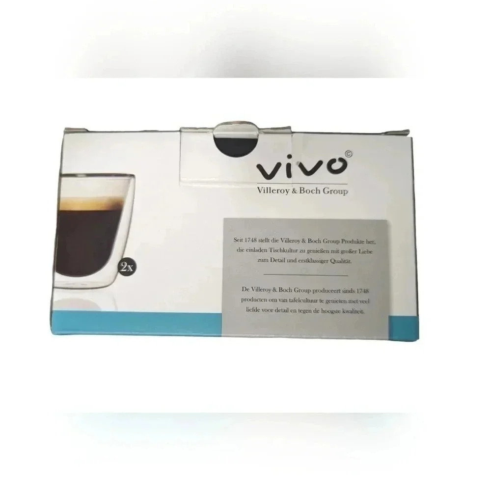 Villeroy & Boch Double-Walled ‎ Espresso Glasses - Picture 2 of 3